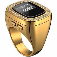 Elektronik Tesbih Y�z�k 18 Mm Zirkon Ta� Detayl� Zikirmatik