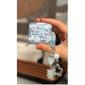 Airpods 4. Nesil Ile Uyumlu Sevimli Y�ld�z Fig�rl� Ve Boncuk S�sl� Kulakl�k K�l�f�