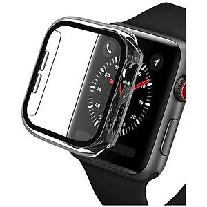 MI7A Apple Watch 40 mm Uyumlu Ekran ve Kasa Koruyucu K�l�f Sert Pc �effaf