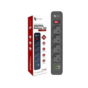 Termal Ak�m Korumal� Usb'li 4l� Uzatma Kablosu 2 Metre 