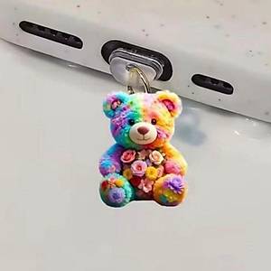 Renkli Ay�c�k Fig�rl� Telefon Charm� (Type-C Uyumlu �arj Soketi T�pas�)