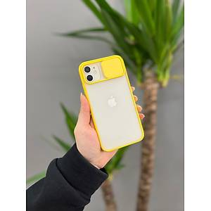 Iphone 11 Uyumlu S�rg�l� Kamera Korumal� K�l�f Sar�