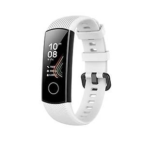 Honor Band 4 / Band 5 Ak�ll� Saat Uyumlu Sportif �izgili Silikon Kordon/Kay��