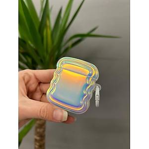 Airpods 1 Ve 2.Nesil Uyumlu Hologram Zigzagl� Puf K�l�f