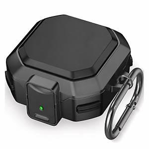 Galaxy Buds 4 Pro Uyumlu Kilitli Z�rh Tasar�ml� Karabinal� Koruyucu K�l�f