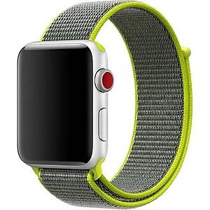 Mi7a Apple Watch Seri 7 6 5 4 3 2 Se 38MM / 40MM / 41MM Uyumlu Spor Loop Dokuma Has�r Kordon