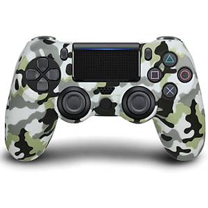 Doubleshock PS4 Uyumlu Kablosuz Titre�imli Oyun Kolu (Kamuflaj Desenli Gamepad)