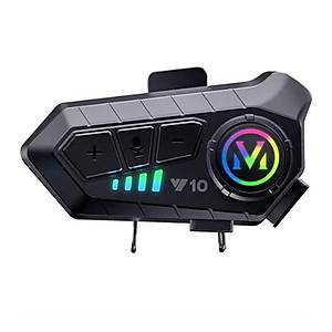 V10 Wireless Intercom Ak�ll� Motosiklet Kask Kulakl���
