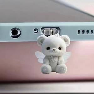 Kanatl� Ay�c�k Fig�rl� Telefon Charm� (Type-C Uyumlu �arj Soketi T�pas�)