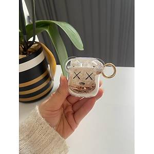 Airpods 1. Ve 2. Nesil Uyumlu K�l�f Kaws Sulu Simli K�l�f