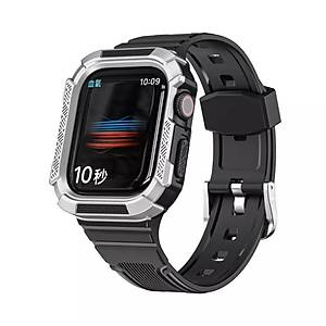 Apple Watch Seri 7 6 5 4 3 2 Se  44MM / 45MM Uyumlu Silikon Kordon Kasal�
