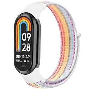 Xiaomi Mi Band 8 Ak�ll� Bileklik Uyumlu Kuma� C�rtl� Kordon