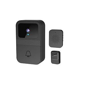 D9  Siyah Ak�ll� Su Ge�irmez Kablosuz Kap� Zili