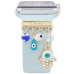 Apple Watch Uyumlu Saat Kordon Aksesuar� Charm Set T�m Seri Kordonlara Uyumlu Kordon S�s�