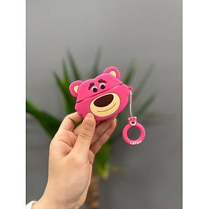 Airpods Pro Uyumlu Sevimli Ay�c�k Silikon K�l�f Pembe