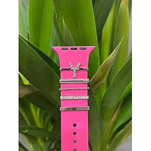 Apple Watch Uyumlu Kordon Aksesuar� Charm Set Y Harfi