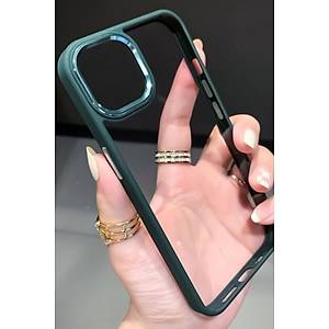 Iphone 13 Pro Max Uyumlu Kristal Bold Serisi Darbeye Dayan�kl� Metal Lens Koruma �zel L�ks K�l�f