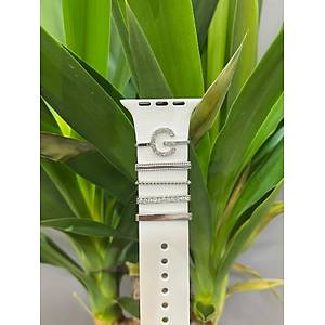 Apple Watch Uyumlu Kordon Aksesuar� Charm Set G Harfi