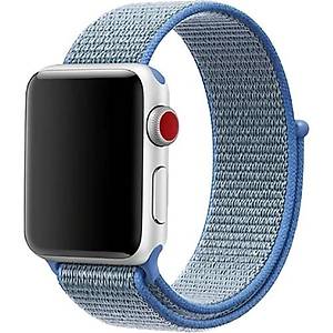 Mi7a Apple Watch Seri 7 6 5 4 3 2 Se 42MM /44MM /45MM Uyumlu Spor Loop Dokuma Has�r Kordon
