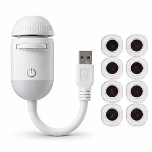 USB Projeksiyonlu Gece Lambas� - 8 G�rsel Lensli, Optik Netlik Ayarl�