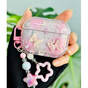 Airpods Pro 2.Nesil Uyumlu Kelebek Desenli K�l�f