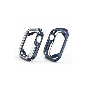 Apple Watch Seri 7 45mm Uyumlu Kasa Koruyucu 360 Tam Koruma Silikon K�l�f
