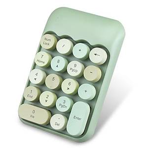 Kablosuz Retro Numpad 18 Tu�lu Numerik Muhasebe Ofis Klavyesi