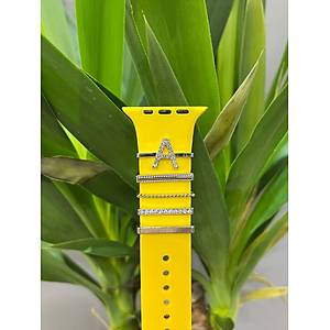 Apple Watch Uyumlu Kordon Aksesuar� Charm Set A Harfi