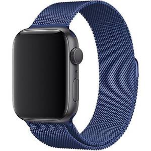 Mi7a Apple Watch Uyumlu Seri 7 6 5 4 3 2 1 Se 42MM-44MM-45MM Metal Has�r Milano Kordon Kay�� M�knat�sl�
