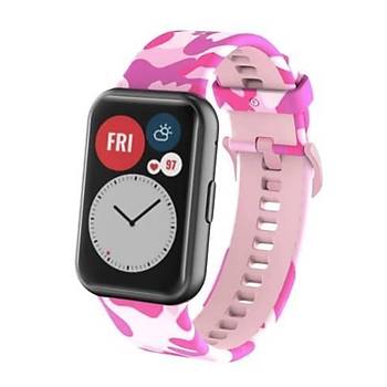 Huawei Watch Fit Desenli Silikon Kordon