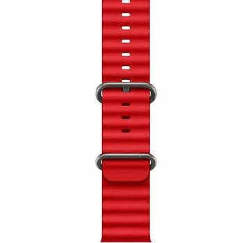 Apple Watch Ultra 49MM Uyumlu Ocean Kordon Silikon Kay��