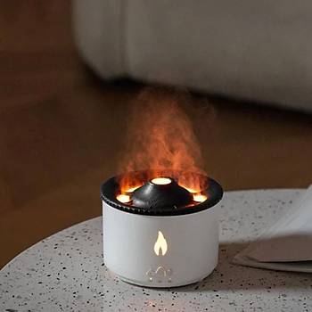 Led I��kl� Volkanik Hava Nemlendirici Buhar Makinesi (300 ML Kapasiteli)