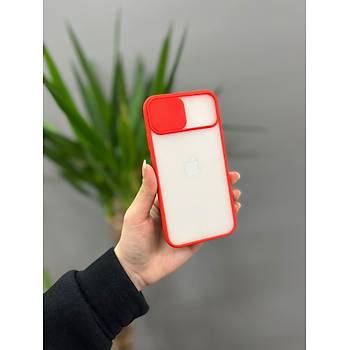 Iphone 11 Uyumlu S�rg�l� Kamera Korumal� K�l�f K�rm�z�