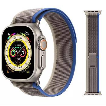 Apple Watch 2 3 4 5 6 7 8 Se Ultra Serisi 42 MM/ 44 MM / 45MM /49MM Uyumlu Trail Loop Kordon 