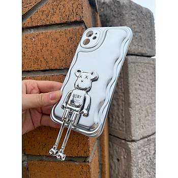 Iphone Uyumlu Kaws Standl� Zigzagl� Puff K�l�f G�m��