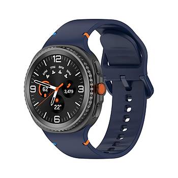 Galaxy Watch 8 Ultra Uyumlu Klasik Silikon Kordon/Kay��