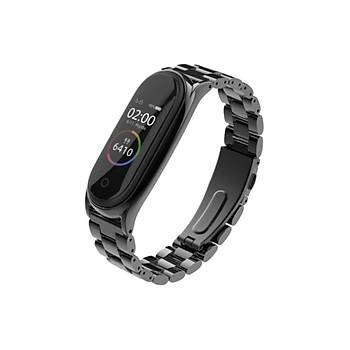 Xiaomi Mi Band 4 Mi Band 3 Uyumlu Metal Kordon Kay�� 