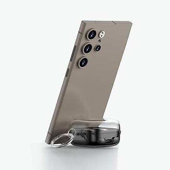 Galaxy Buds 4 Uyumlu Kilitli Mika Koruma K�l�f� (Telefon Tutucu Stand �zelli�i)