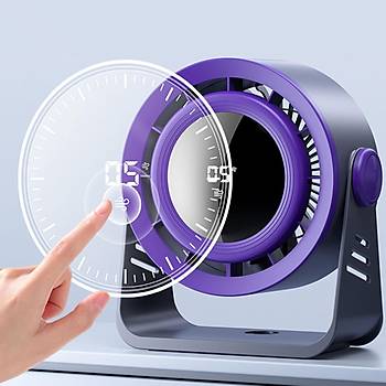 Dijital Ekranl� Masa�st� Mini Fan (5 Kademeli Turbo Vantilat�r)