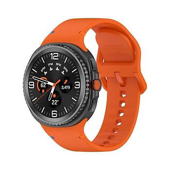 Galaxy Watch 8 Ultra Uyumlu Klasik Silikon Kordon/Kay��