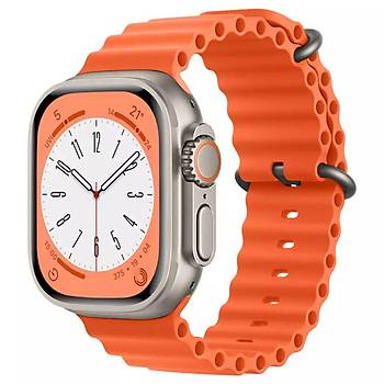Apple Watch Ultra 49MM Uyumlu Ocean Kordon Silikon Kay��