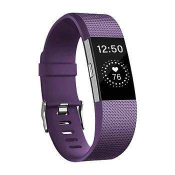 Fitbit Charge 2 Ak�ll� Saat Uyumlu Silikon Kordon/Kay��