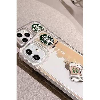 Iphone 11 Sulu Starbucks K�l�f �effaf Kahve Ak��kanl�