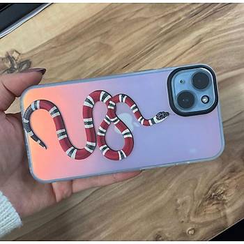 Iphone Uyumlu Holograml� Y�lan Desenli K�l�f