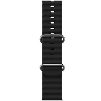 Apple Watch Kordon 3 4 5 6 7 8 SE Ultra Serisi 42 Mm/44 Mm/45Mm/46MM/ 49Mm Uyumlu Ocean Silikon Spor Kay��