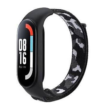 Xiaomi Mi Band 7 Uyumlu Kuma� C�rtl� Kamuflaj Kordon