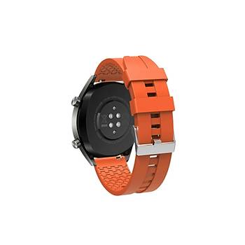 Huawei Gt  Gt 2 Honor Magic Watch Uyumlu 2 46mm Ak�ll� Saat Silikon Kordon Siyah