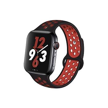 Apple Watch Silikon Delikli Kordon Iwatch Uyumlu Kay�� Seri 1 | 2 | 3 | 4 | 5 | 6 Seri 38 & 40mm
