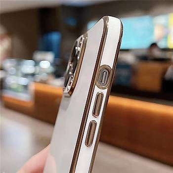 Iphone Uyumlu Astronot Standl� Kamera Korumal� K�l�f Beyaz