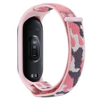 Xiaomi Mi Band 7 Uyumlu Kuma� C�rtl� Kamuflaj Kordon
